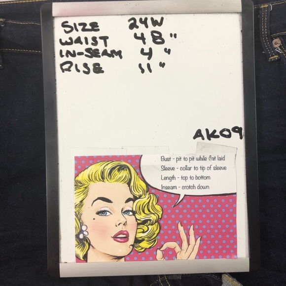 Ava & Viv Women’s Blue Jeans Shorts 24 - Picture 6 of 6